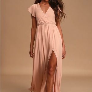 Brand new lulu’s long blush dress!